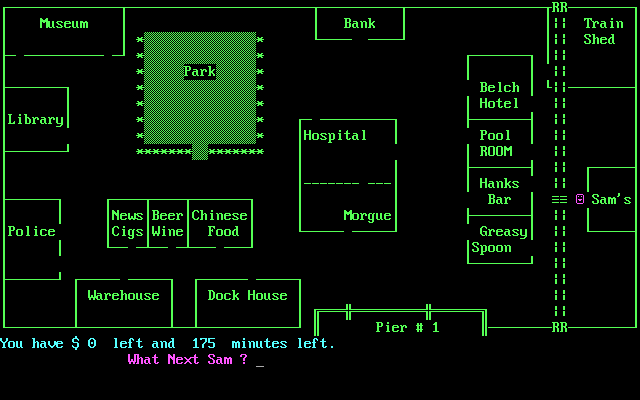 Gameplay of The Sam Spade Game (2008)