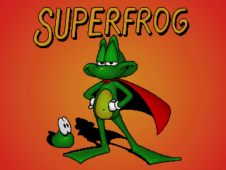 Title screen of Superfrog