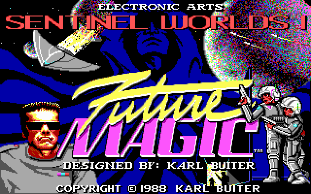 Title screen of Sentinel Worlds I: Future Magic