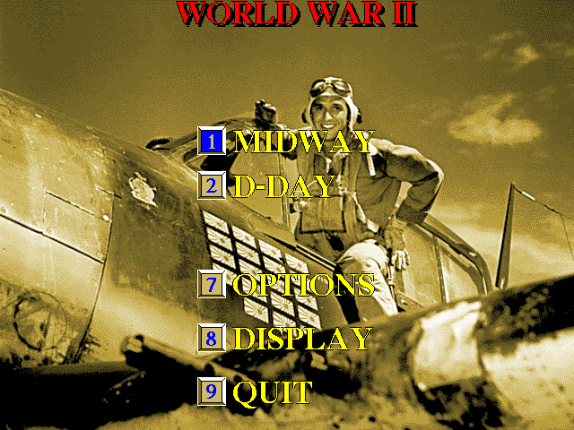 Title screen of Flight Sim Toolkit: World War II
