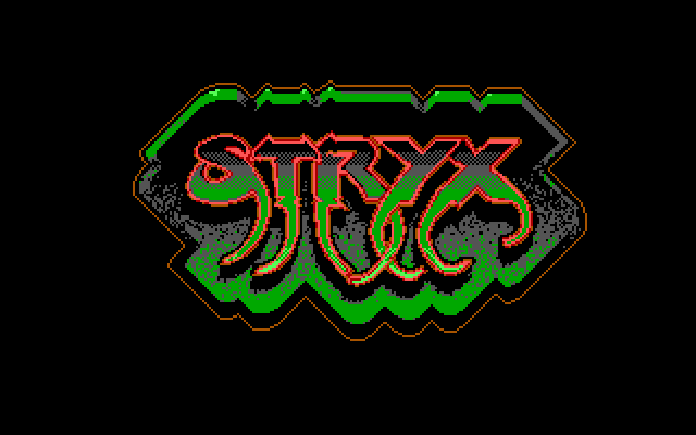 Title screen of Stryx