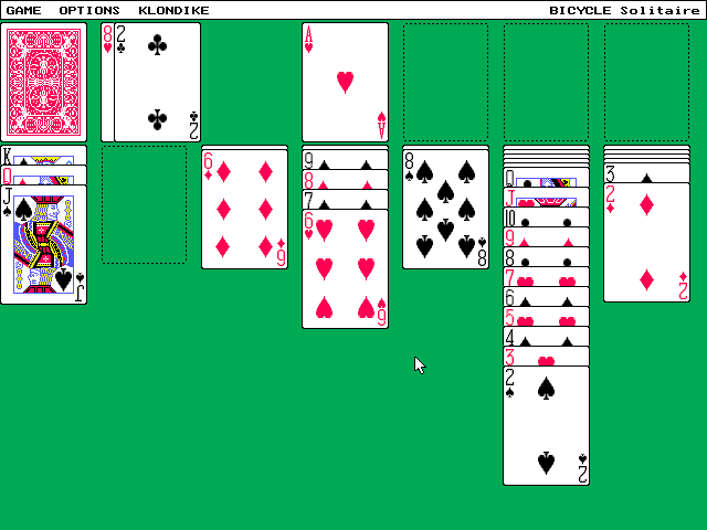 Gameplay of Bicycle Solitaire