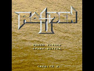 Title screen of Raiden II