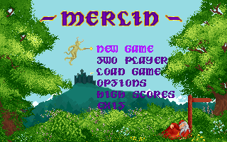 Title screen of Merlin