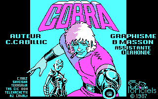 Title screen of Cobra (1987)