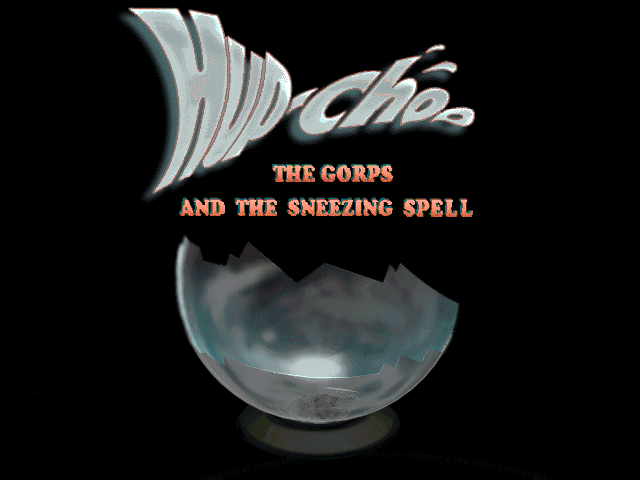 Title screen of Hupchoo: The Gorps and the Sneezing Spell