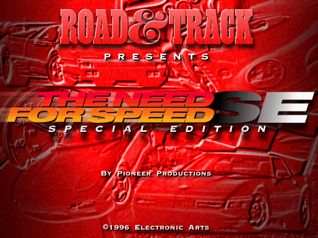 Title screen of The Need for Speed: Special Edition