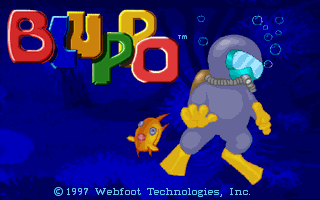 Title screen of Bluppo