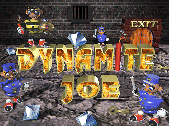 Title screen of Dynamite Joe