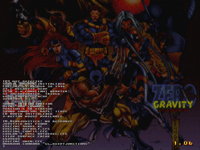 Title screen of X-Men: The Ravages of Apocalypse