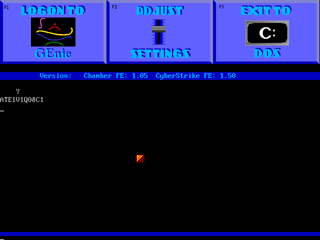 Title screen of CyberStrike