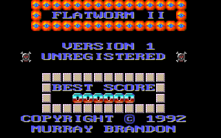 Title screen of Flatworm II