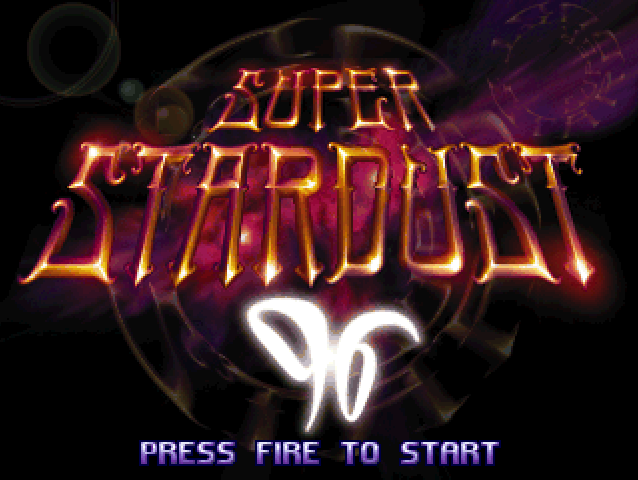 Title screen of Super Stardust