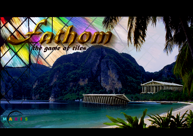 Title screen of Fathom: The Game of Tiles
