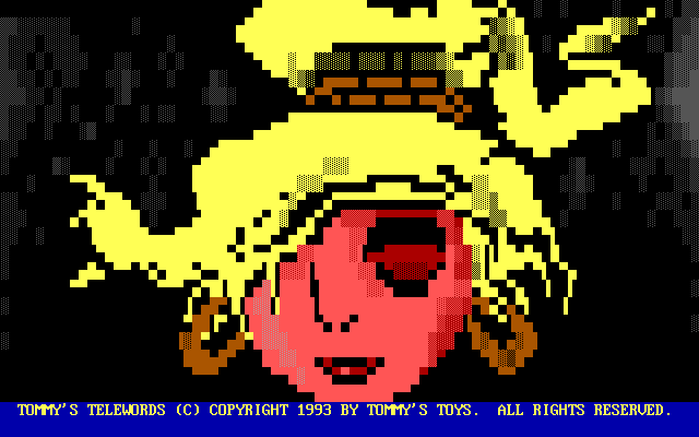 Title screen of Tommy's Telewords