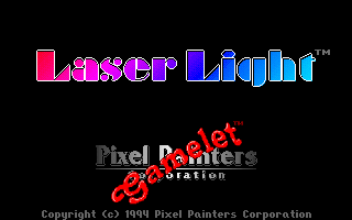 Title screen of Laser Light