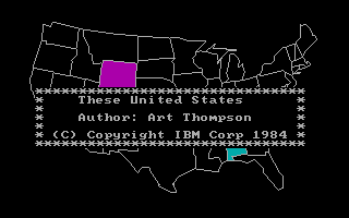 Title screen of These United States
