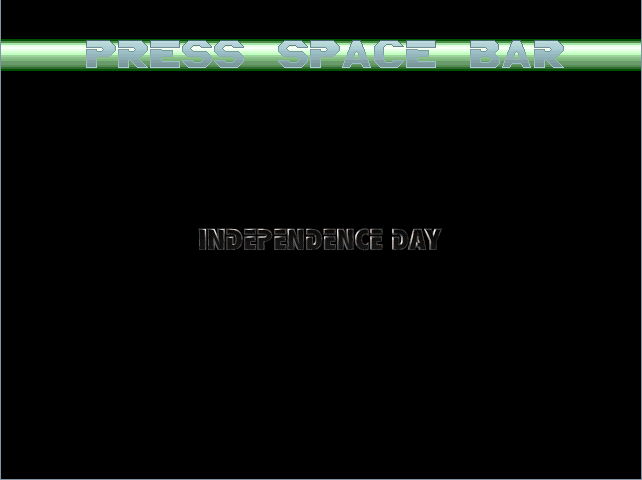 Title screen of Independence Day