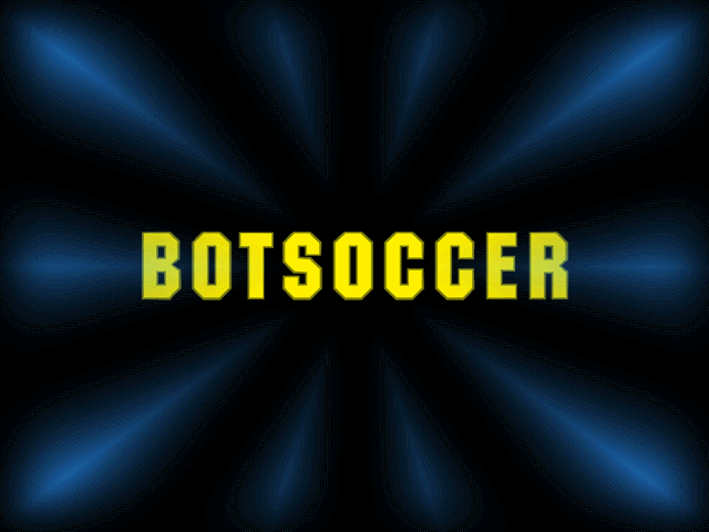 Title screen of Bot Soccer