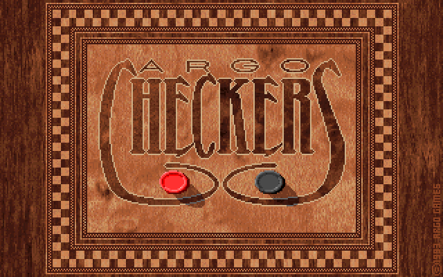 Title screen of Argo Checkers