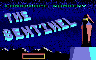 Title screen of The Sentry