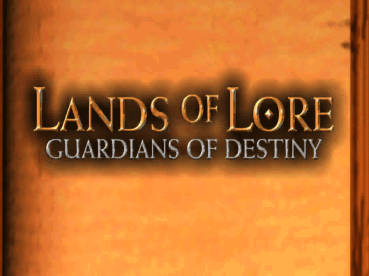 Title screen of Lands of Lore: Guardians of Destiny