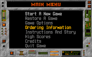 Title screen of Duke Nukem II