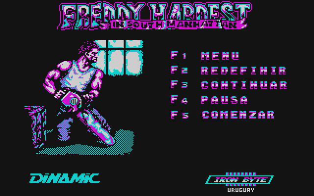 Title screen of Freddy Hardest in South Manhattan