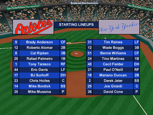 Gameplay of Triple Play '98