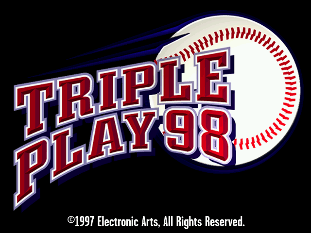 Title screen of Triple Play '98