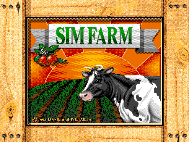 Title screen of Sim Farm