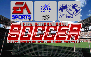 Title screen of FIFA International Soccer