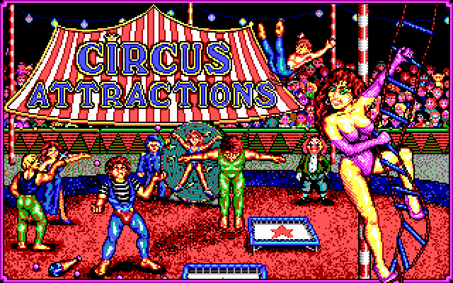 Title screen of Circus Attractions