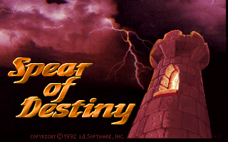 Title screen of Spear of Destiny