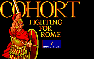 Title screen of Cohort: Fighting for Rome