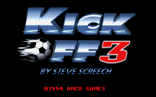 Title screen of Kick Off 3