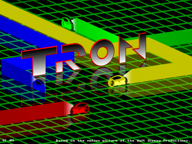 Title screen of Tron