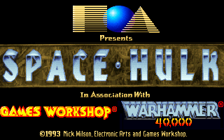 Title screen of Space Hulk