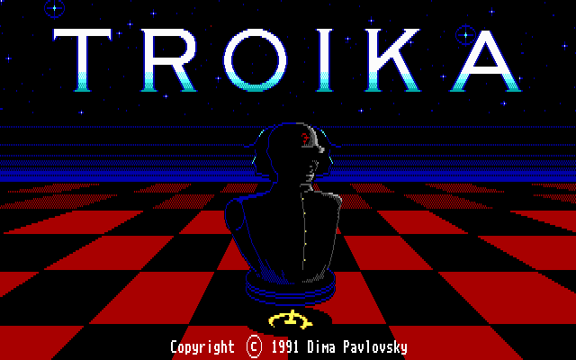 Title screen of Troika