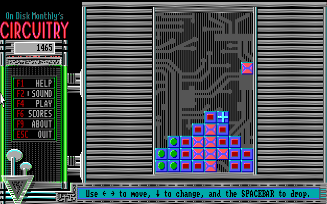 Gameplay of On Disk Monthly's Circuitry
