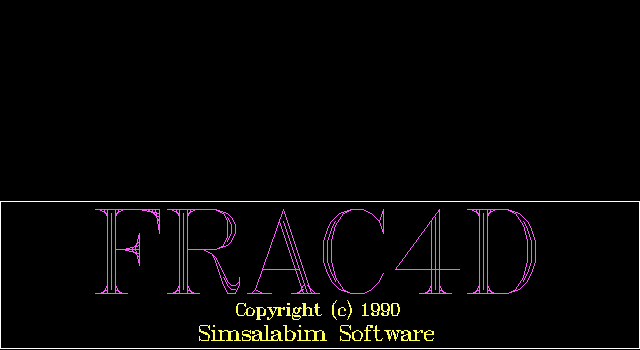 Title screen of Frac4D