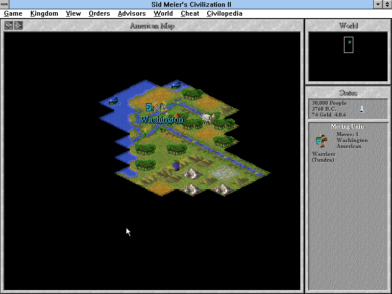 Gameplay of Sid Meier's Civilization II