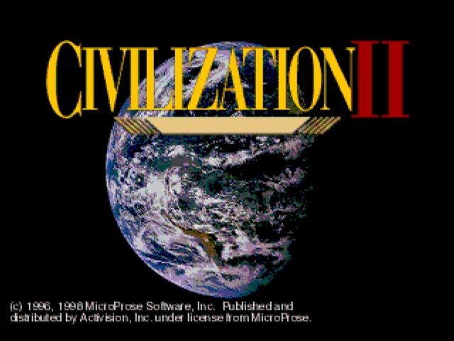 Title screen of Sid Meier's Civilization II