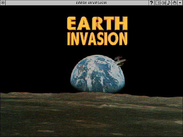Title screen of Earth Invasion