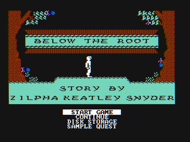 Title screen of Below the Root