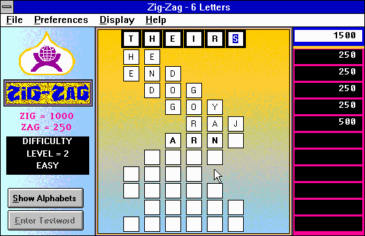 Gameplay of Zig-Zag