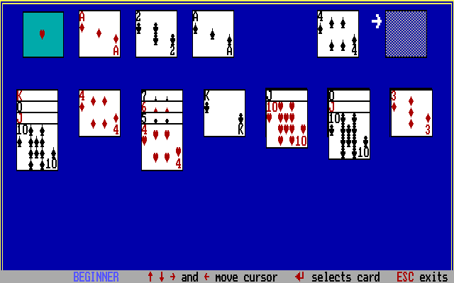 Gameplay of EGA Solitaire