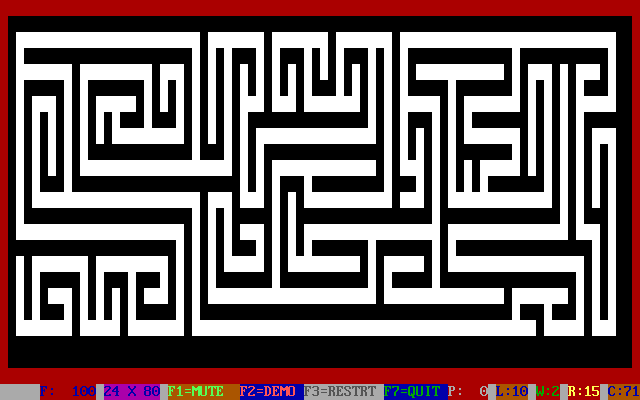 Gameplay of Tommy's Show And Tell Maze Generator