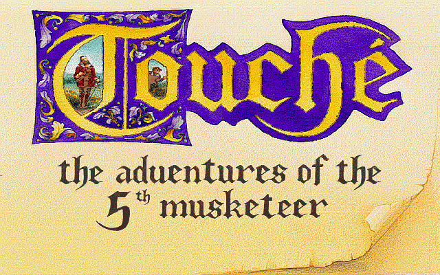 Title screen of Touché: The Adventures of the Fifth Musketeer