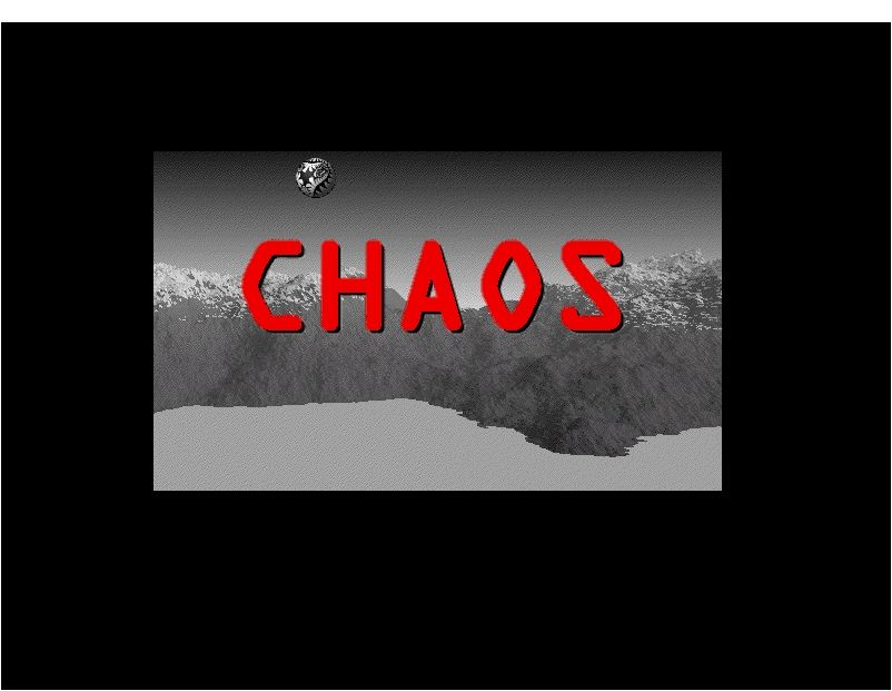 Title screen of Chaos: A Fantasy Adventure Game